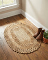 Woven Seaside Jute Collection Area Rug - Varadero Oval Natural  lifestyle 22