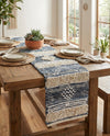 Cotton Punjab Passage Collection Area Rug - Amritsar Table Runner Ivory  lifestyle 49