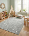 Wonder Tykes Collection Area Rug -  Spectrum Rectangle Gray  lifestyle 74
