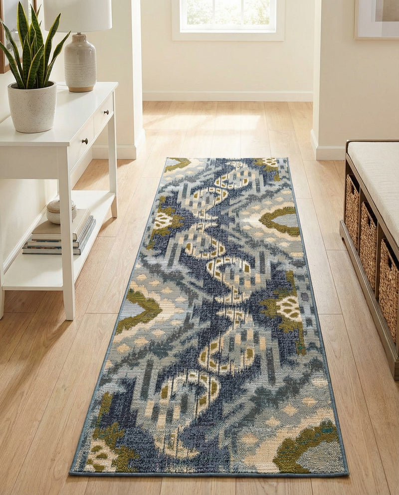 Urban Terrace Collection Area Rug -  Vista Runner Blue  lifestyle 25