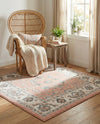 Adriana Terrace Collection Area Rug -  Positano (Rose) Square Rose  lifestyle 25