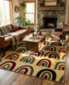 Bistro Lounge Collection Area Rug -  Breve Rectangle Cream  lifestyle 15
