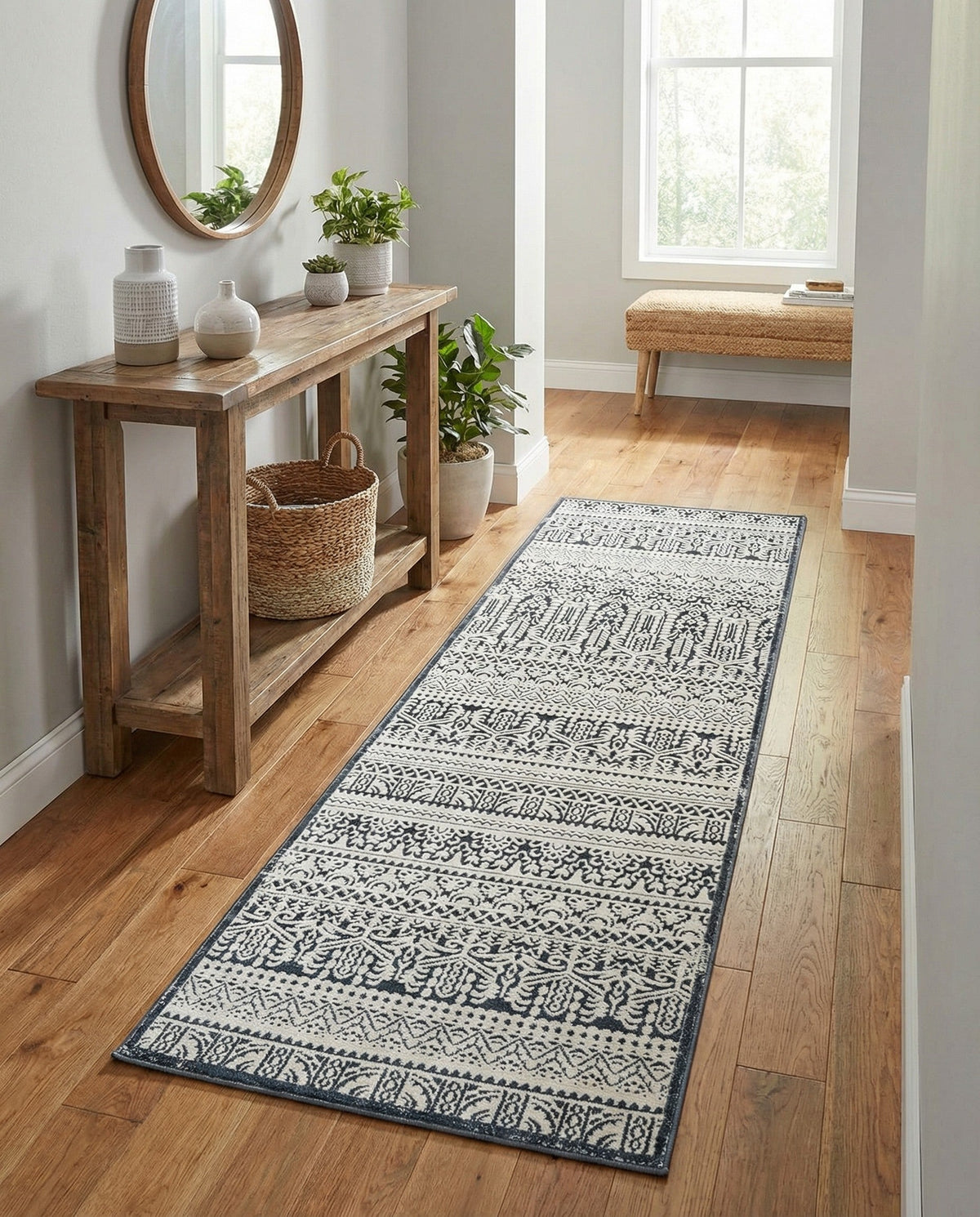 Metro Heights Collection Area Rug -  Chelsea Runner Blue  lifestyle 113