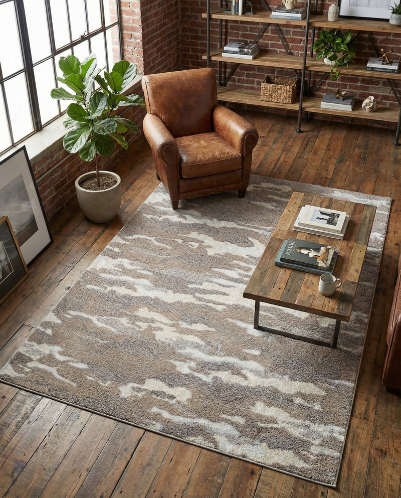 Sienna Collection Area Rug -  Veneto Rectangle Cloud Gray  lifestyle 27