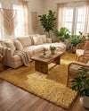Alpine Plush Collection Area Rug -  Cortina (Sun Yellow) Rectangle Sun Yellow  lifestyle 24