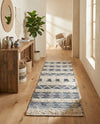 Cotton Punjab Passage Collection Area Rug - Amritsar Runner Ivory  lifestyle 27