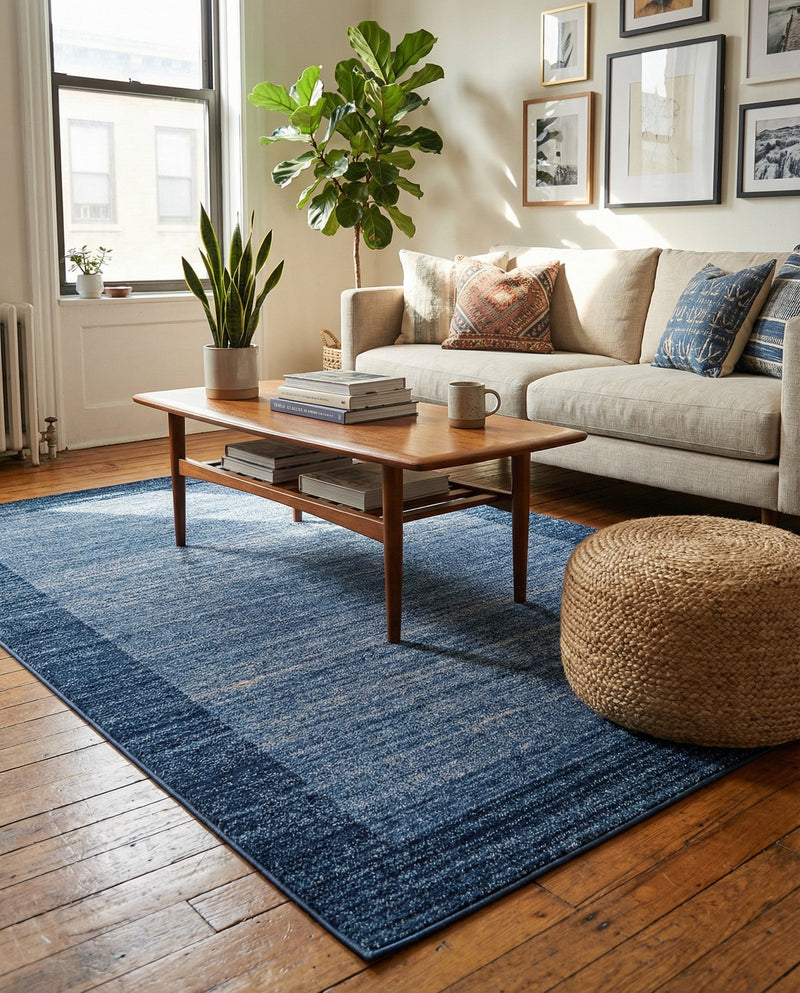 Studio Haven Collection Area Rug -  Conservatory (Navy Blue) Rectangle Navy Blue  lifestyle 3