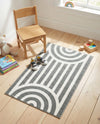 Wonder Tykes Collection Area Rug -  Joydale Rectangle Silver Gray  lifestyle 36