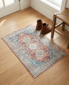 Coastal Haven Collection Area Rug -  Harborview Rectangle Red  lifestyle 25