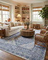 Coastal Manor Collection Area Rug -  Seagrove Rectangle Dark Blue  lifestyle 23