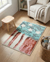 Wonder Tykes Collection Area Rug -  Zany Rectangle Red and Blue  lifestyle 3
