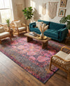 Maranta Collection Area Rug - Paramaribo Rectangle Pink  lifestyle 7