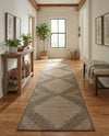 Sahara Sands Collection Area Rug -  Merimde Runner Brown  lifestyle 74