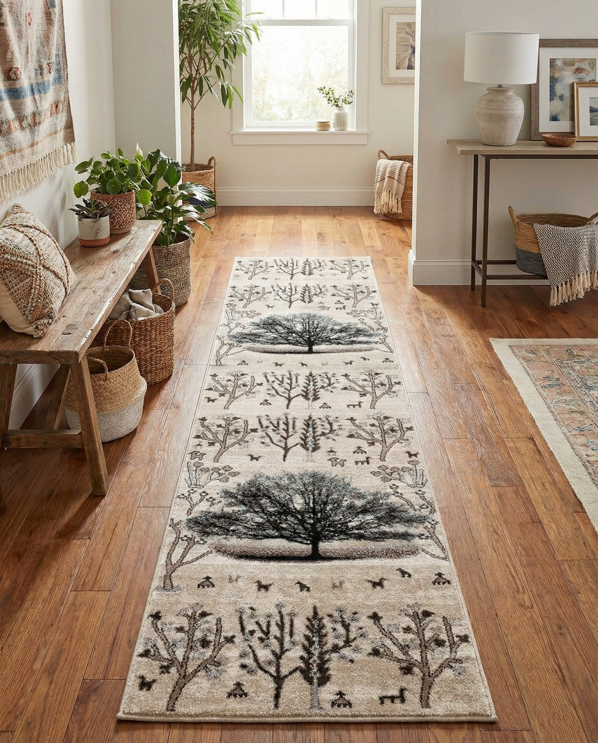 Coastal Haven Collection Area Rug -  Coastline Runner Beige  lifestyle 54