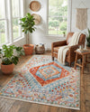 Arcadia Rugs Collection Area Rug -  Xanadu Rectangle Salmon  lifestyle 12