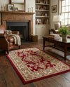 Jaipur Elegance Collection Area Rug -  Jantar Rectangle Red  lifestyle 3
