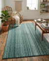 Jewel Oasis Collection Area Rug - Sapphire (Green) Rectangle Green  lifestyle 7