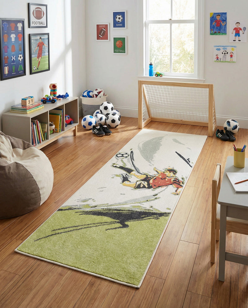 Wonder Tykes Collection Area Rug -  Mirage Runner Gray  lifestyle 35