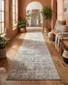 Seville Stripes Collection Area Rug -  Granada (Gray) Runner Gray  lifestyle 46