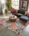 Chromatic Oasis Collection Area Rug -  Lagoon Rectangle Multi  lifestyle 47