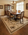 Versailles Elegance Collection Area Rug -  Louveciennes (Cream) Rectangle Cream  lifestyle 23
