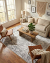 Riviera Elegance Collection Area Rug - Antibes (Gray) Rectangle Gray  lifestyle 17