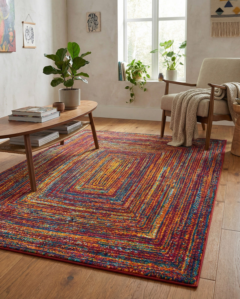 Caribbean Cove Collection Area Rug -  Martinique Rectangle Multi  lifestyle 11