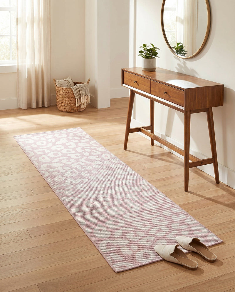 Savannah Escape Collection Area Rug -  Amazon (Pink Ivory) Runner Pink Ivory  lifestyle 26