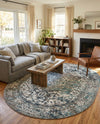 Georgetown Rugs Collection Area Rug - Dupont (Gray) Oval Gray  lifestyle 45