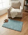 Plush Oasis Collection Area Rug - Serenity (Light Slate Blue) Rectangle Light Slate Blue  lifestyle 29