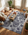 Riviera Elegance Collection Area Rug -  Monaco (Navy Blue) Rectangle Navy Blue  lifestyle 17