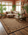 Savannah Sojourn Collection Area Rug -  Chobe Rectangle Light Brown  lifestyle 7