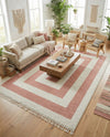 Sahara Chic Collection Area Rug -  Casablanca Rectangle Pink  lifestyle 45