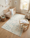 Wonder Tykes Collection Area Rug -  Spectrum Rectangle Ivory  lifestyle 57