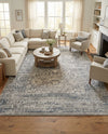 Savannah Elegance Collection Area Rug - Magnolia Rectangle Gray  lifestyle 11