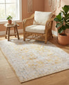 Heritage Elegance Collection Area Rug -  Miramar Rectangle Yellow  lifestyle 34