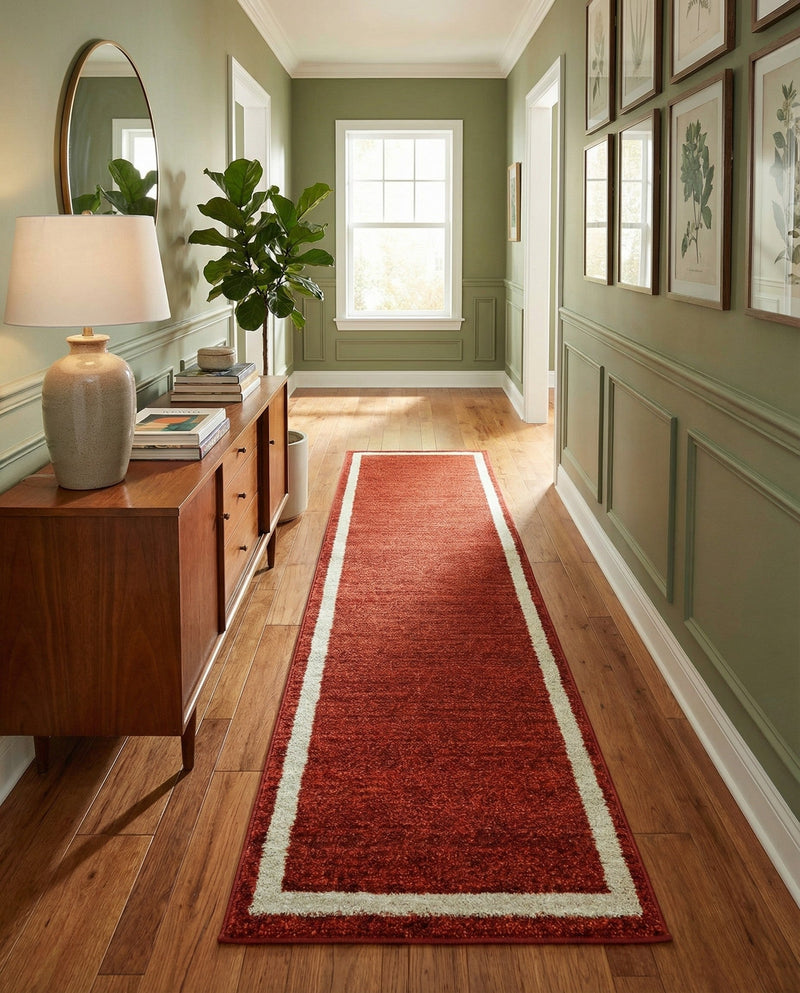 Studio Haven Collection Area Rug -  Alcove (Terracotta) Runner Terracotta  lifestyle 51