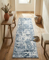 Luminara Sands Collection Area Rug - Elysium (Vintage Blue) Runner Vintage Blue  lifestyle 86