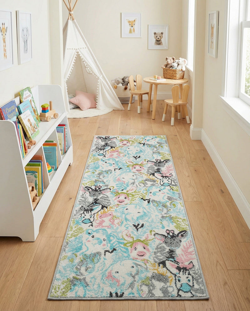 Wonder Tykes Collection Area Rug -  Splash Runner Multi  lifestyle 43