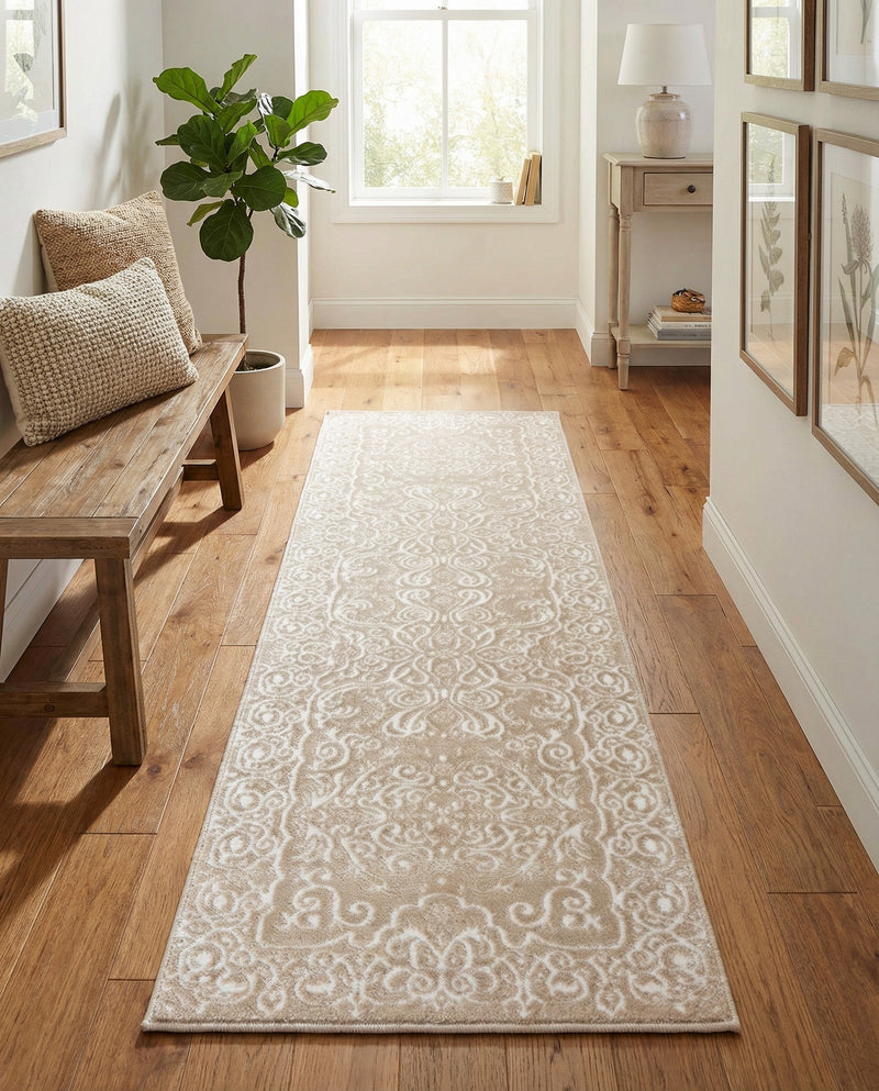 Andes Summit Collection Area Rug -  Lanín Runner Beige  lifestyle 44