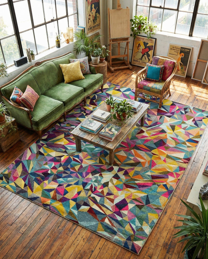 Marrakesh Elegance Collection Area Rug -  Toubkal Rectangle Multi  lifestyle 3