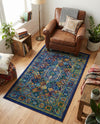 Caribbean Cove Collection Area Rug -  Mustique Rectangle Navy Blue  lifestyle 48