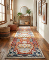 Parisian Elegance Collection Area Rug - Versailles (Rust Red) Runner Rust Red  lifestyle 59