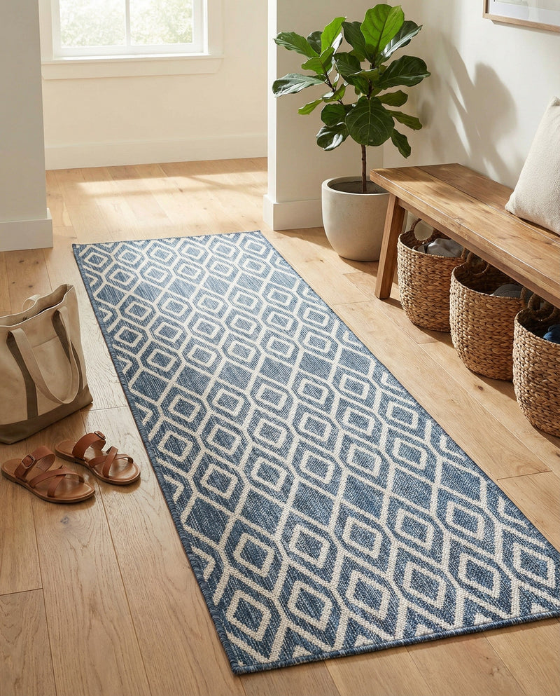 Urban Oasis Rugs Collection Area Rug -  Boulevard (Blue) Runner Blue  lifestyle 45