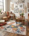 Jewel Oasis Collection Area Rug -  Topaz Rectangle Multi  lifestyle 5