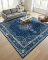 Dover Terrace Collection Area Rug - Marina (Navy Blue) Square Navy Blue  lifestyle 47