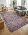 Zahara Oasis Collection Area Rug -  Agadir Rectangle Antique Rust Red  lifestyle 20