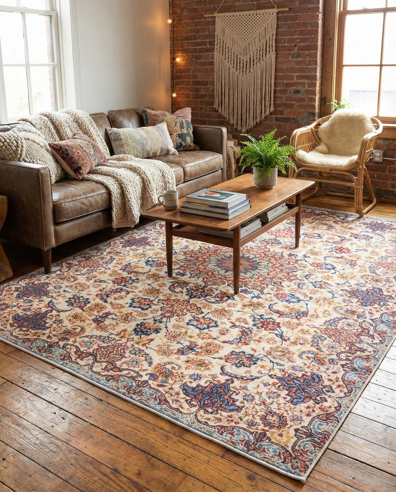 Bazaar Chic Collection Area Rug -  Meknes Rectangle Beige  lifestyle 16