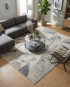 Aegean Elegance Collection Area Rug -  Crete Rectangle Gray  lifestyle 7