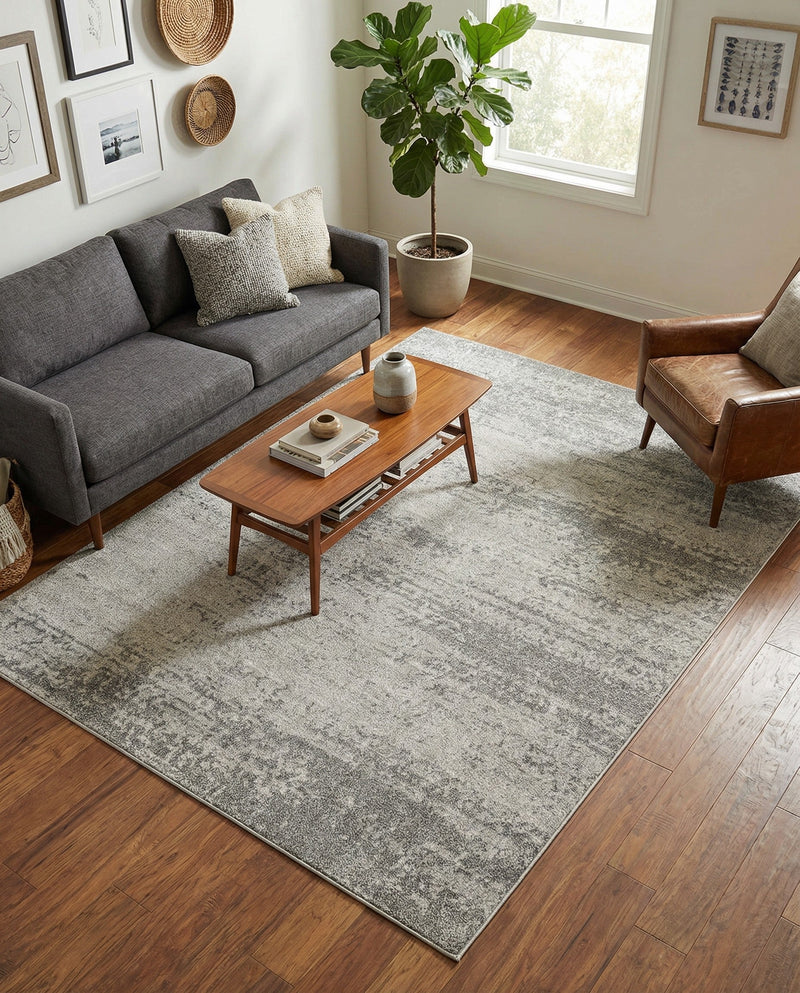 Studio Haven Collection Area Rug -  Gallery (Gray) Rectangle Gray  lifestyle 18